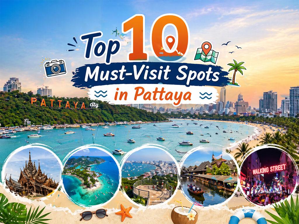 10 platser att besöka i Pattaya