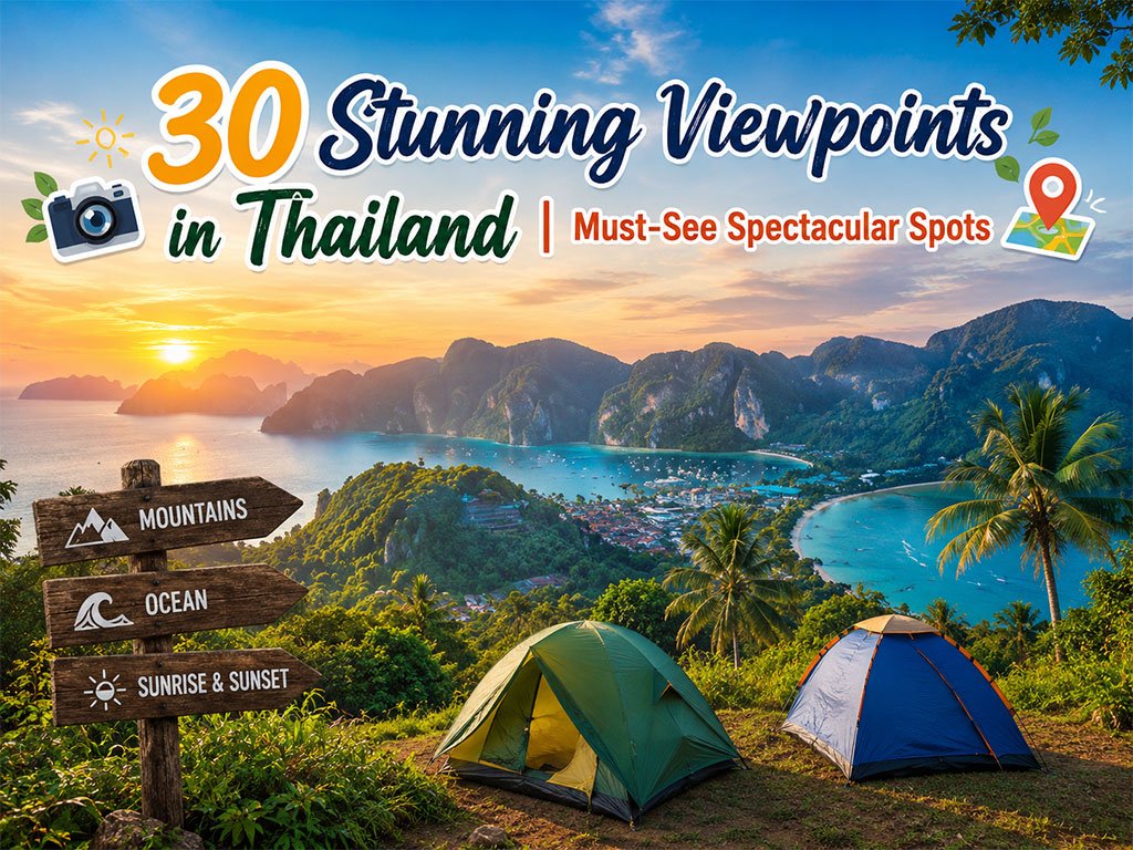 30 vackra utsiktsplatser i Thailand