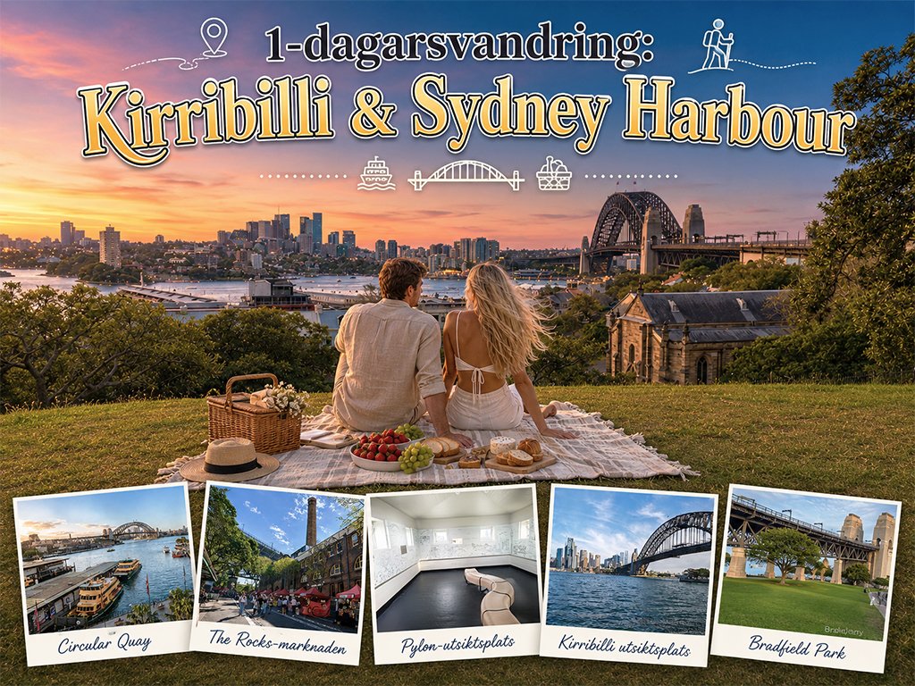 1-dagarsvandring: Kirribilli & Sydney Harbour